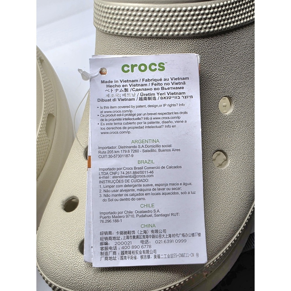 CROCS Platform Clogs in Cream - Picture 5 of 6
